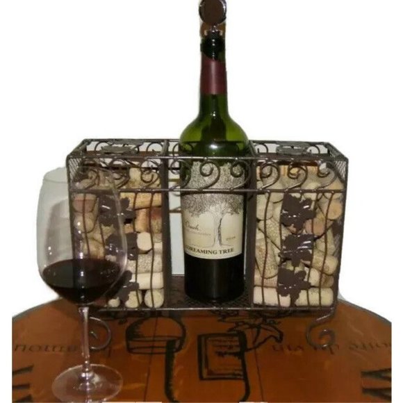 Unbranded Dining Wine Bottle Cork Cages Painted Metal Displays Wine